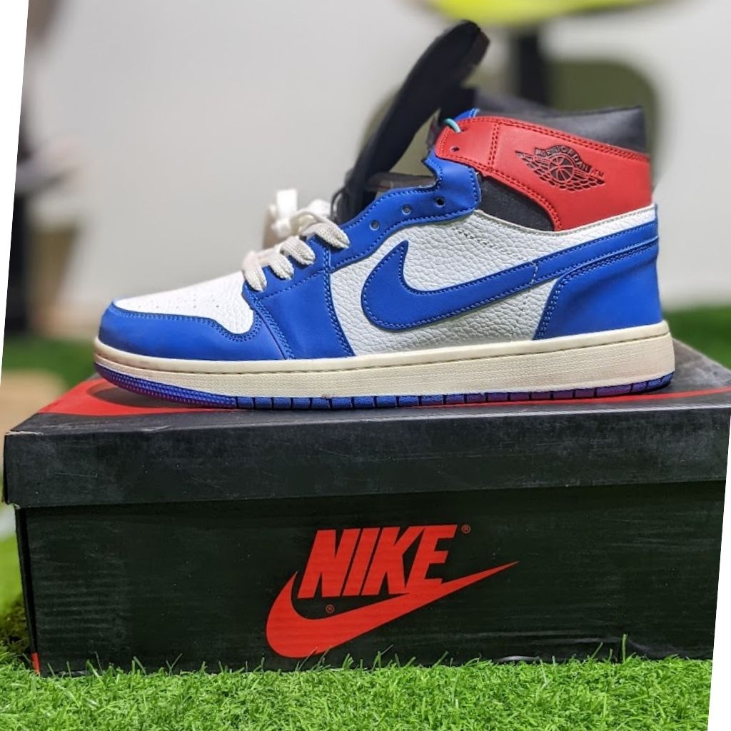 nike ones blue and red
