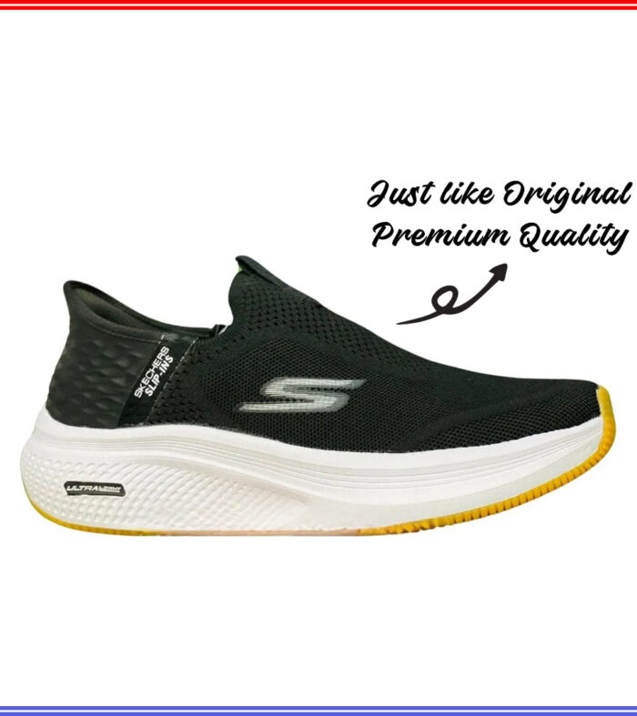 HIPER BUST SKECHERS | BLACK & WHITE, YELLOW COLOR