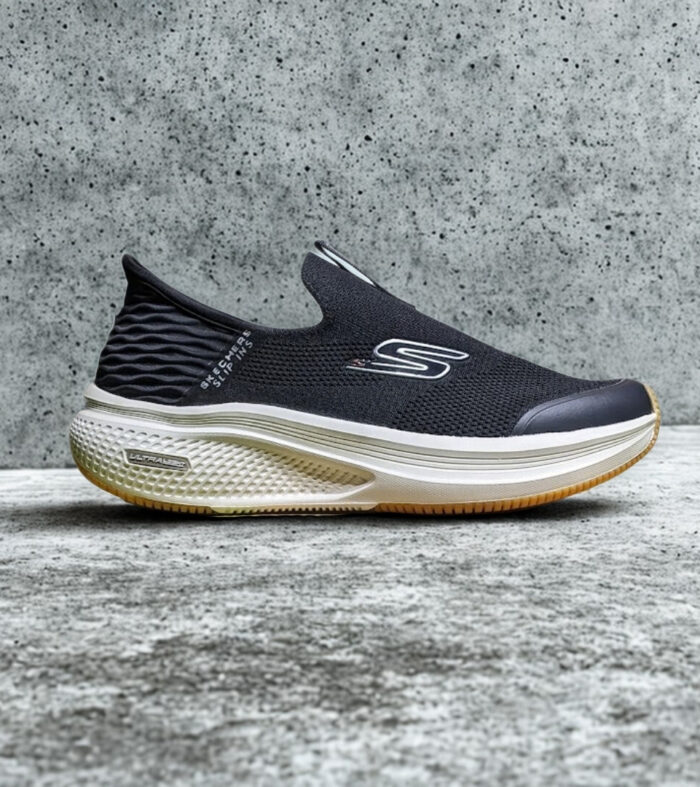 SKECHERS ULTRALIGHT Black white premium quality