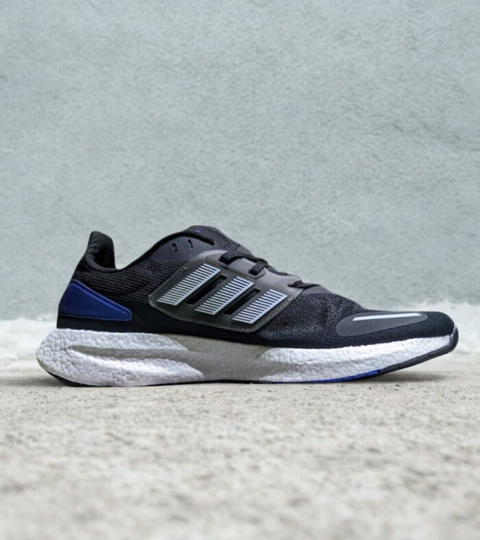 Adidas PureBoost 22 Black White Blue Premium Quality